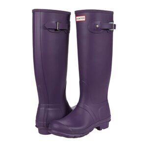 Like New HUNTER Original Tall Rain Boot (Women) Cavendish Blue 8M